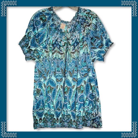 Faded Glory Tops - Blue Short Sleeve Top